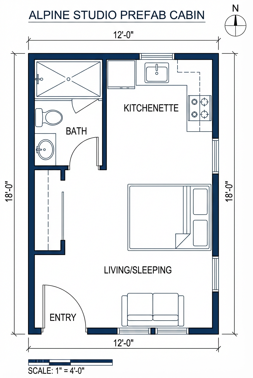 Alpine Studio floor plan