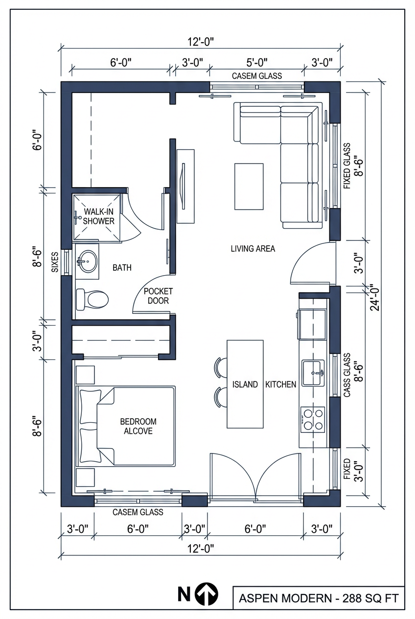 Aspen Modern floor plan