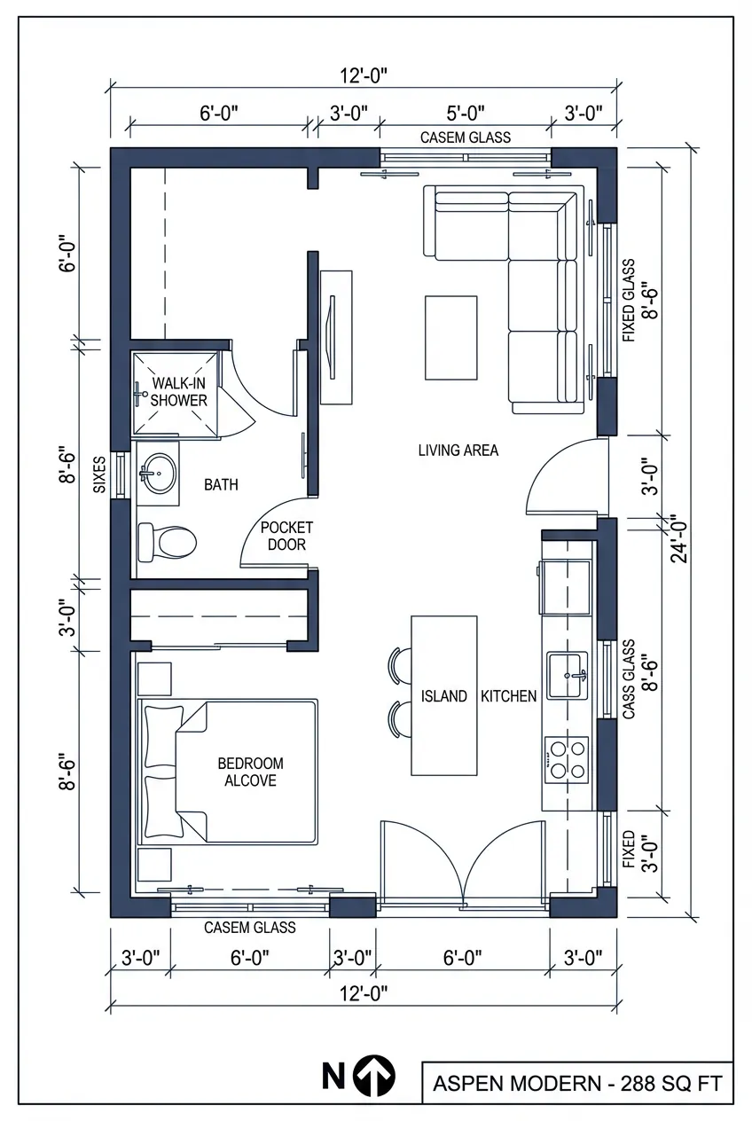 Aspen Modern floor plan