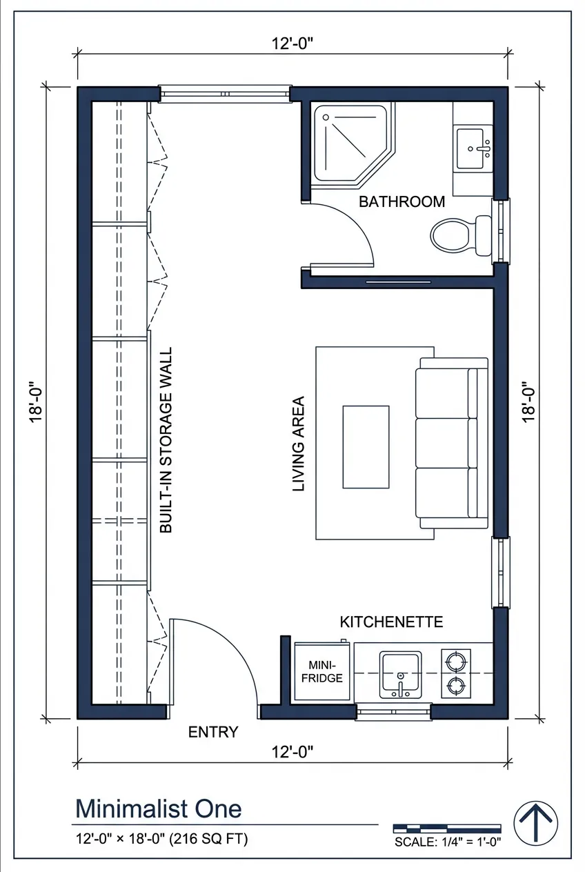 Minimalist One floor plan