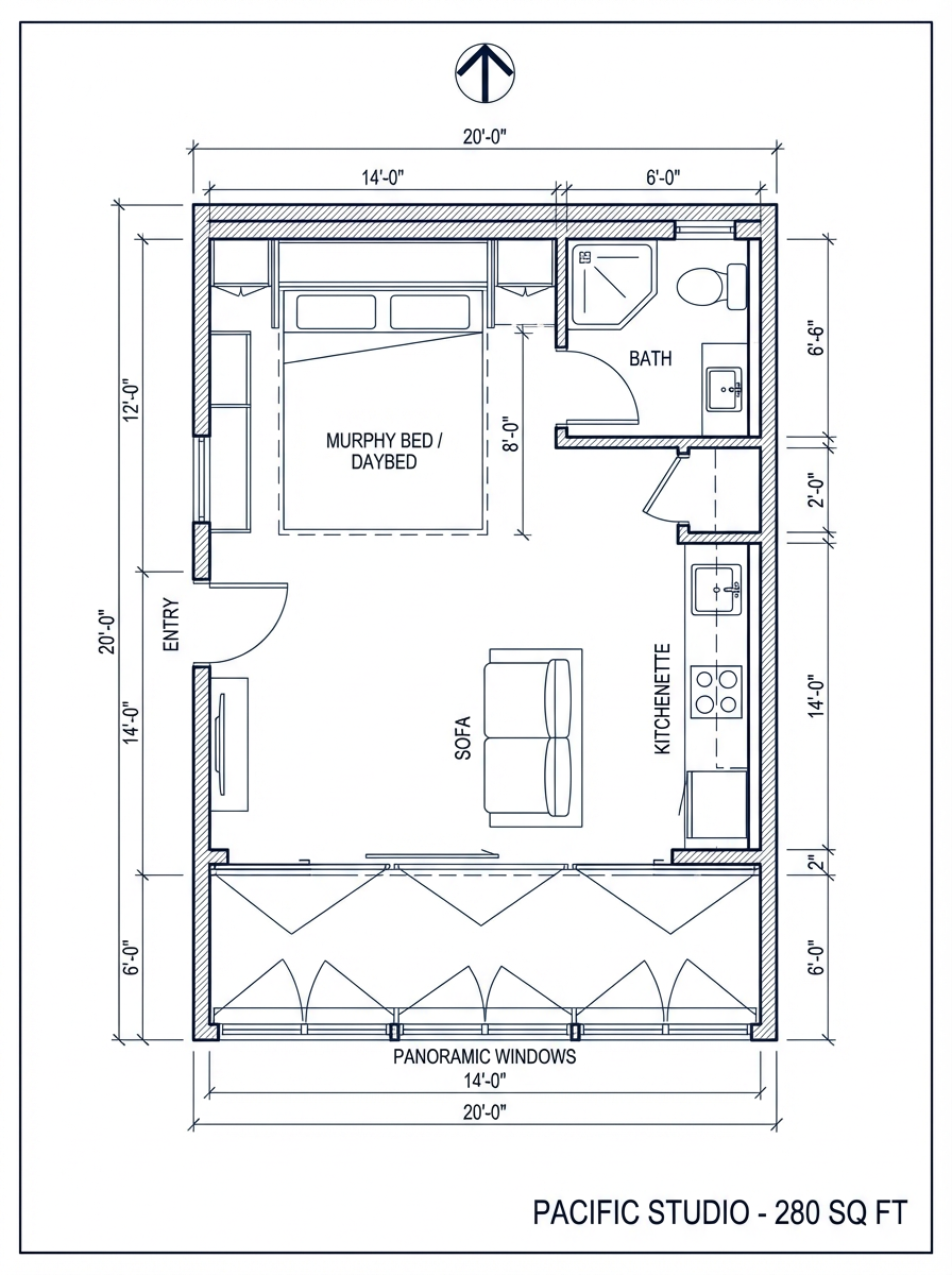 Pacific Studio floor plan