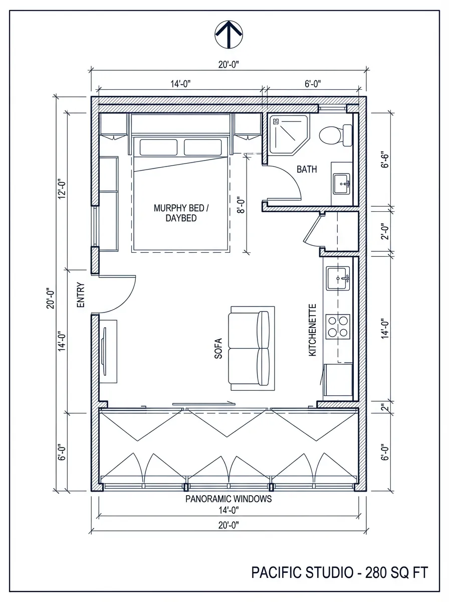 Pacific Studio floor plan