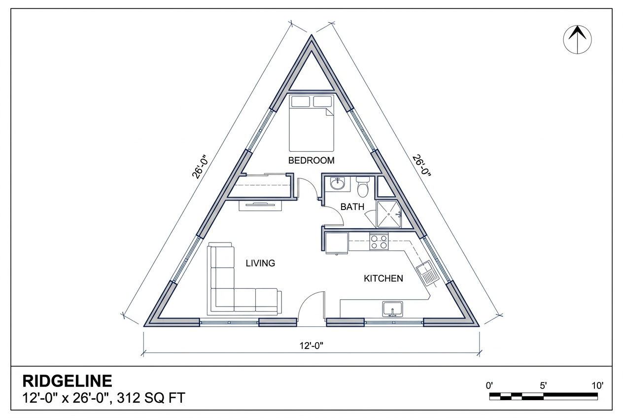 Ridgeline floor plan blueprint for delivery to Coquitlam