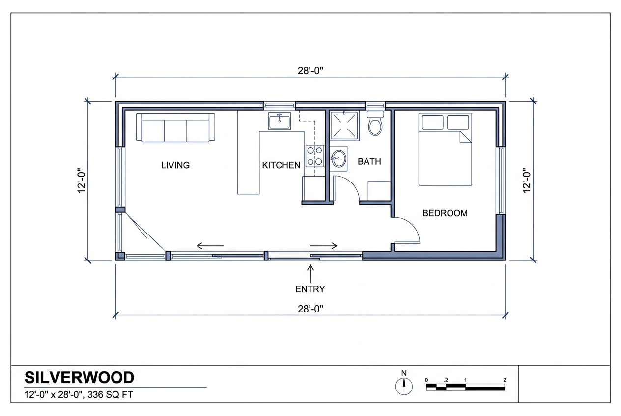Silverwood floor plan blueprint for delivery to Nelson