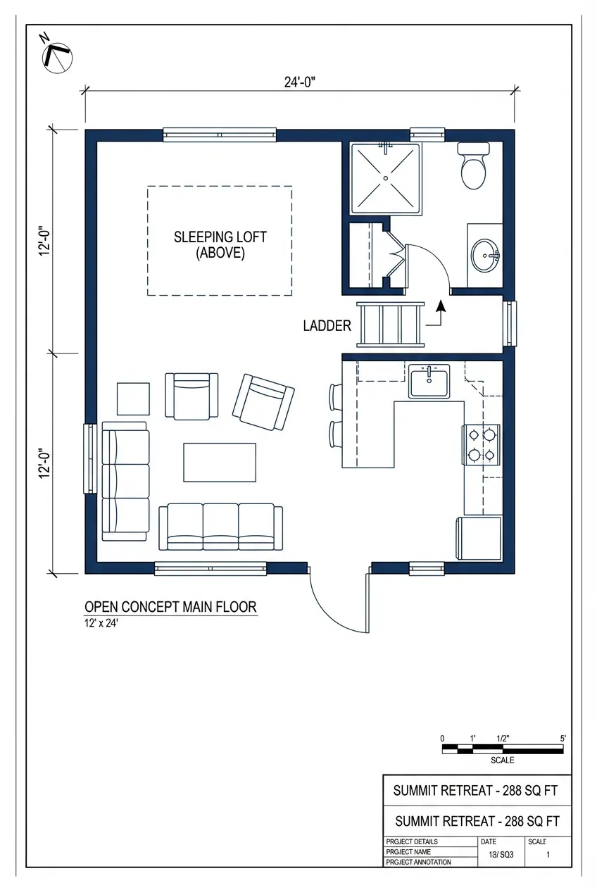 Summit Retreat floor plan