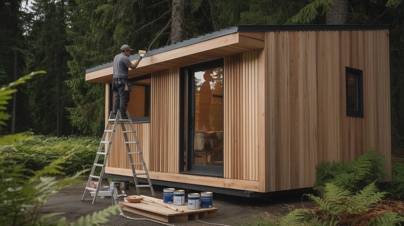 Exterior finishing work