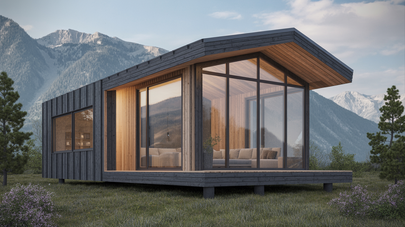 Mountain Vista - 14' × 28' modern prefab cabin