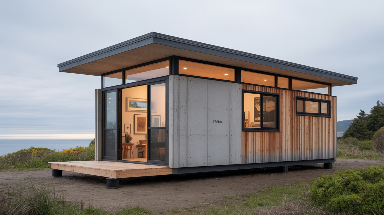 Pacific Studio - 14' × 20' modern prefab cabin